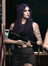 A picture of Sophie from the raid warrant.