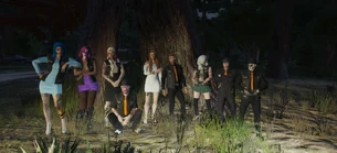 Ravens MC Members at Dax and Lillayne Juniper 's wedding