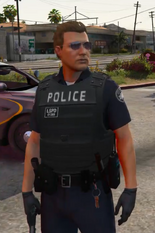 Old Look - Blue Short Sleeves + Vest Officer Uniform