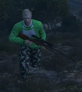 Sven in his hunting dress.