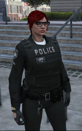 SrOfficerBlackUniformLight