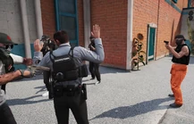 Mason, Wade, Flynn, and James shooting up DOC Head of Security Gary Kebun in Bolingbroke September 5, 2024