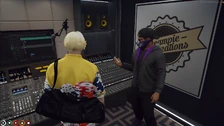 X and OTT recording a song at Creampie Creations' studio inside of the casino