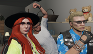 Lulu with her fiance Blanden Haster and her brother Steven Hayes