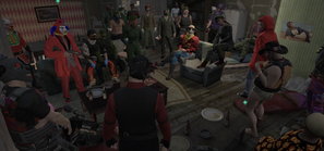 The Funhouse Clowns and friends meet before the final battle June 19, 2025