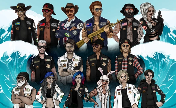 Bondi Boys Motor Club by SharkySkadi 