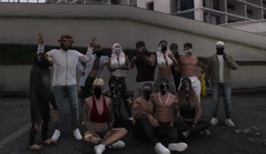 HydrAngels family photo outside PawnHub Jul 18, 2023