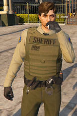 Deputy Pred smoking a Joint