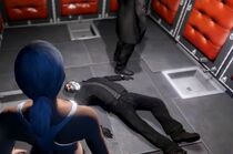West stands over Bovice's body
