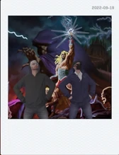 Aleksandr and Crystal at the arcade