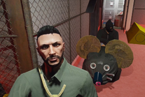 Miguel's selfie with the Rat King, Mario March 3, 2022