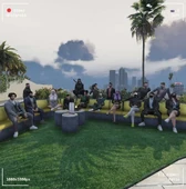 Hydra Gang on the casino rooftop after becoming the owners Sep 5, 2023