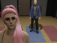 Abby and Big Nose Hottie on a yoga date Feb 6, 2022
