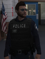 Old Look - LSPD Blue Long Sleeves + Vest Officer Outfit