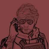 Red Doodle Art by clairbleu