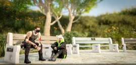 Sean has conversation with Kiki at the Graveyard