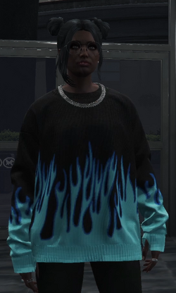 DARK ICON Blue Flame apostolic Sweater