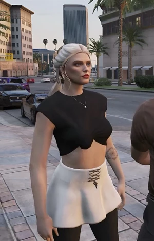 EveWhiteLaceUp