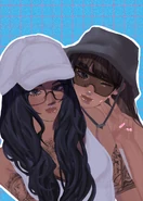 A drawing of Winter Sison and Cassie. (Made by Tsun)