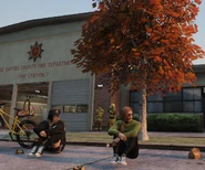 Veronica outside the old EMS HQ