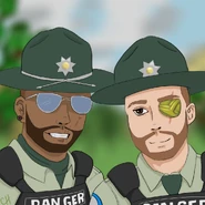 Rangers Octo and Bundy Art by Cococosmos