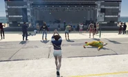 Dommy Mommy Sooty performing at the Parks & Rec 4th of July Extravaganza on July 4, 2022 at Vespucci Beach
