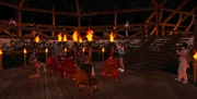 Original season 7 red tribe during the first Tribal Council (day 1) August 4, 2025