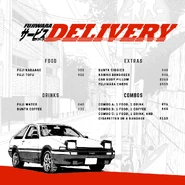 Fujiwara Booth Banner and Menu/Pricing.