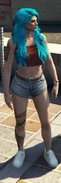 Sem in booty shorts