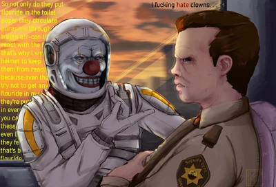 Cosmo and Pat on the Train by big_kipper