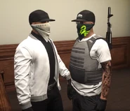 Raul and Flippy robbing the City Vault