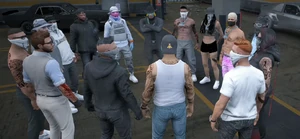 A Seaside meeting with MP, Smalls, Jayden, Dre, Vidal, Shaneo, Draco, Mona, Fredo, Nigel, Kass, JJ, KJ, Benji and Reggie Apr, 2023