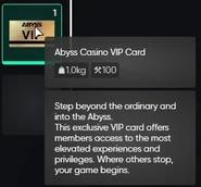 Casino VIP card