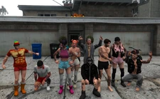 Raiders MC group photo with Allie outside of Big Ouch October 4, 2025