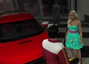 Humberto finds his dream car, a red Honda Civic.