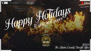 BCSO Christmas Card made when Kit Archer set the building on fire