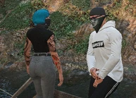 Dax and then lover Oshiera Petros June, 2025