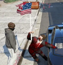 Pred all bloody and f*cked up while campaigning