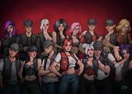 Raiders MC mural of all members past and present circa Sept 2024 by SushiShad