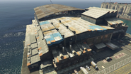 Los Santos Naval Port front of the building.