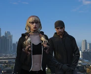 Dax with daughter Violet Waters