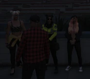 Veronica, Kiki, and Charlotte meet with Finn to fire him from EMS