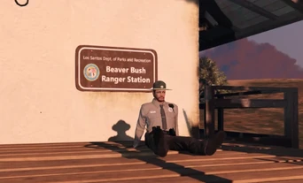 Conan at the Park Ranger Station