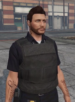 Old Look - Blue Short Sleeves + Vest Officer Outfit