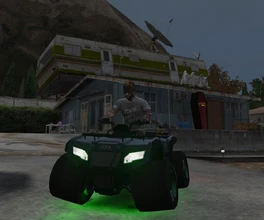 Marty and his beloved ATV