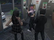 Lloyd & Evie decided to go on a bank robbery date