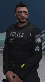 Black Long Sleeves + Vest Sergeant Outfit