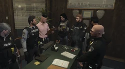AJ and Big Merv with the LSPD