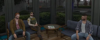 Pred meets with Rhodes and Dark to discuss his Director aspirations