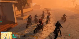 Raiders MC in Sandy Shores outside of the BCSO January 24, 2025